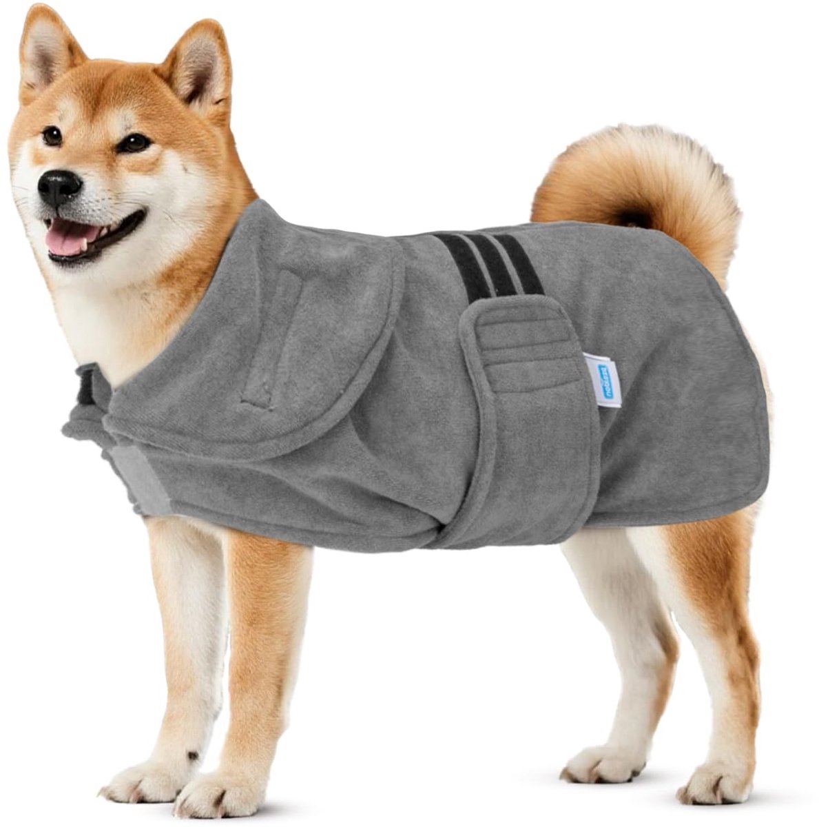 Omgoods - Honden Badjas met Klittenbandsluiting, Snel Droogende Microvezel