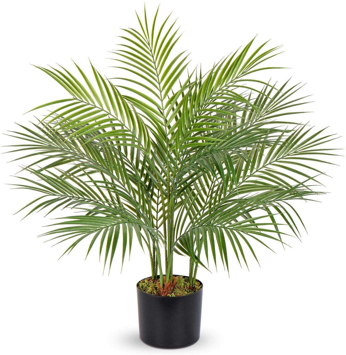 Omgoods - 90 cm Kunstplant Areka-Palm - Moderne Palm in Pot