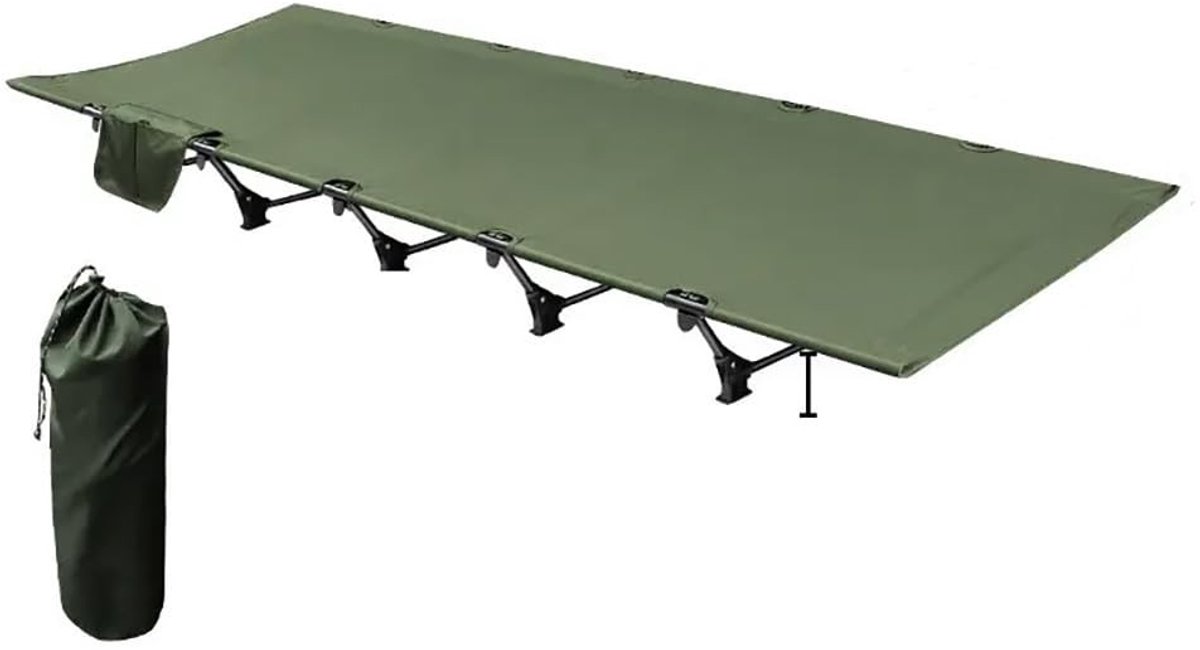 Omgoods - Campingbed 190 x 65 x 16 cm - Lichtgewicht en Sterk voor Buitenactiviteiten