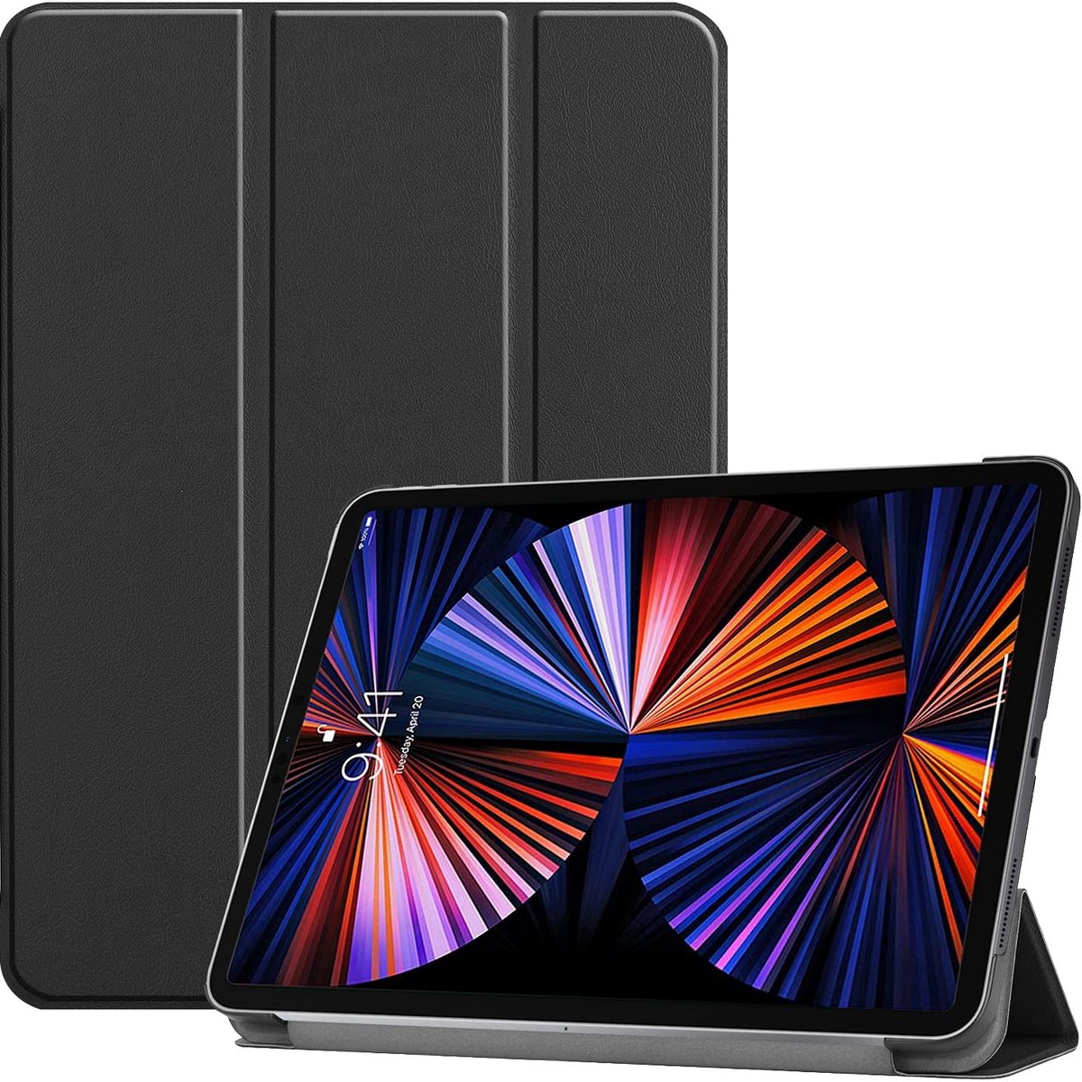 Omgoods - Smart Cover voor Apple iPad Pro 12.9 2021 - Met Standfunctie en Auto Sleep/Wake Functie