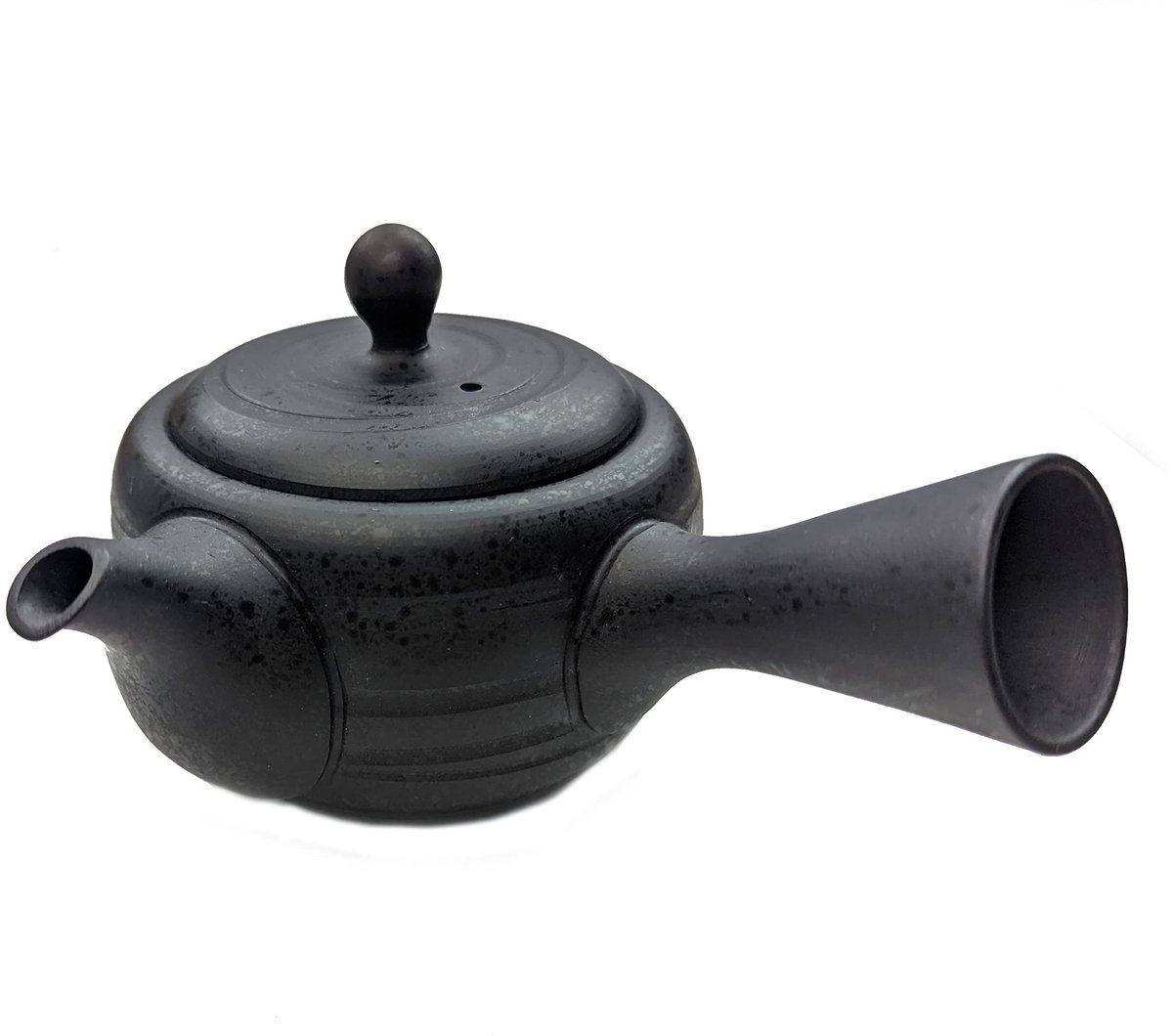 Kyusu Japanese Ceramic Teapot 200 ml, Ceramic Kyusu with Side Handle and Stainless Steel Tea Strainer One-Hand Teapot - ShopVlot