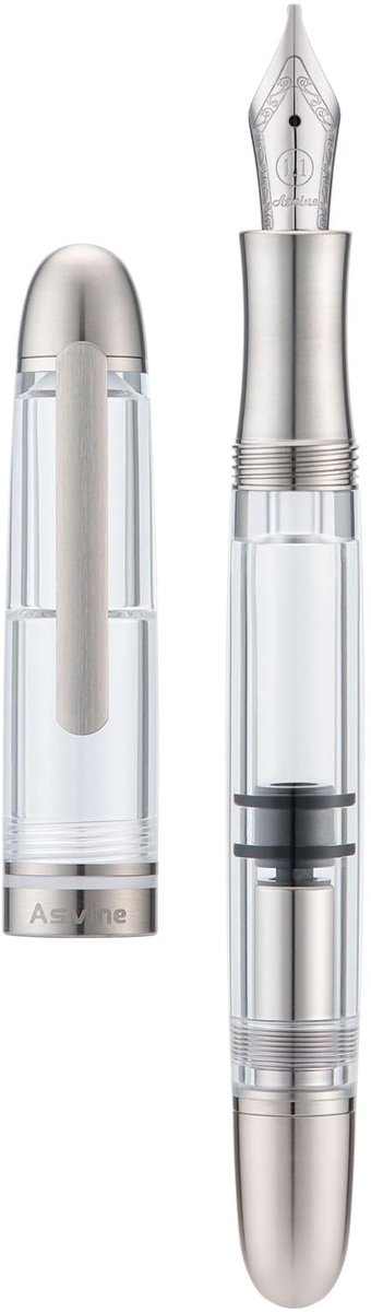 Omgoods - Titanium Vulpen met Stub Penpunt 1.1mm