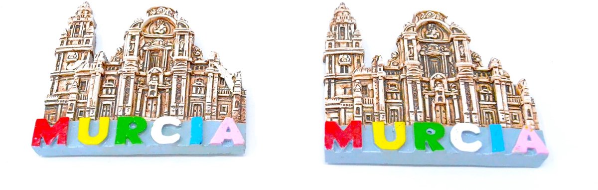 Omgoods - 2x Murcia Plaza del Cardinal Belluga Fridge Magnet - Spaanse Flamenco Dancer