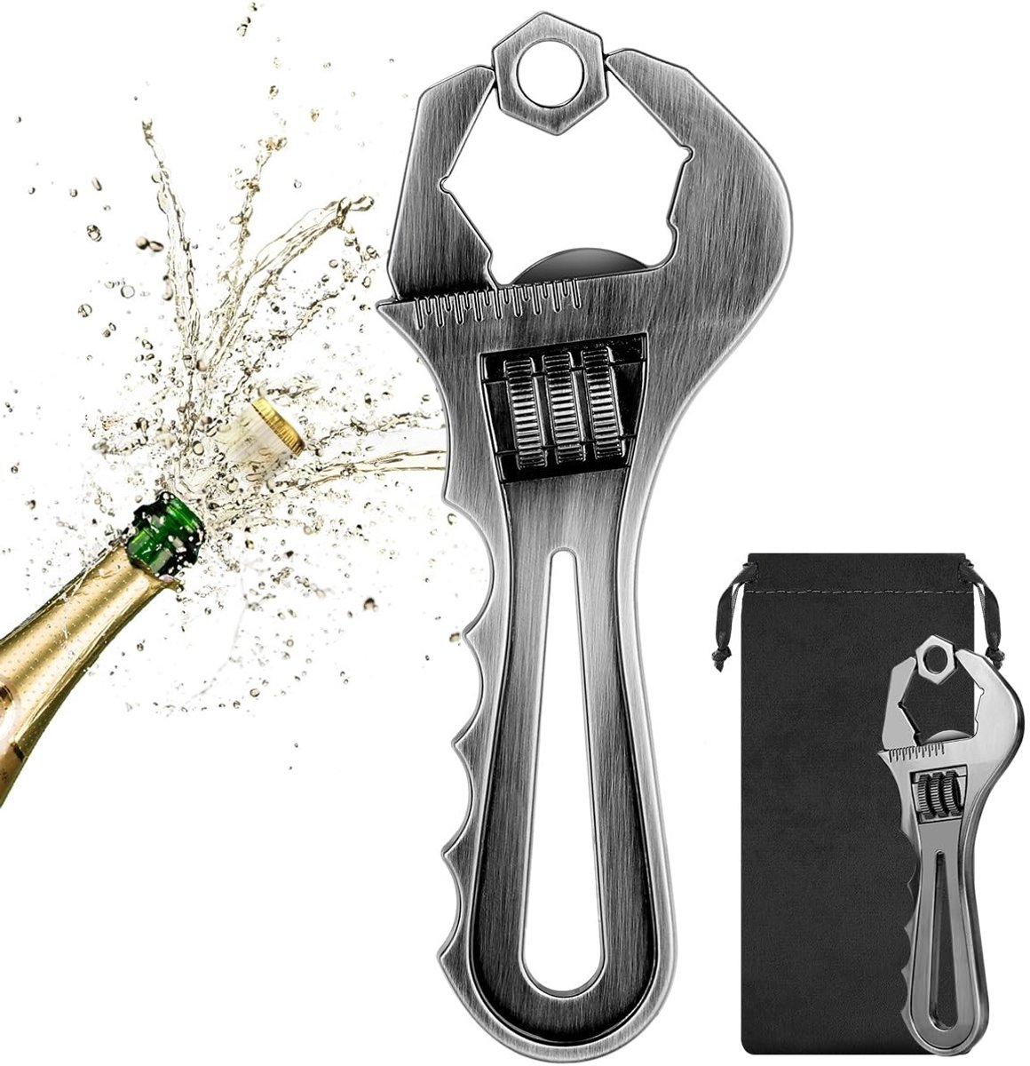 Omgoods - Bottle Opener met Schroevendraaier en Cadeautas - Perfect voor Bierliefhebbers