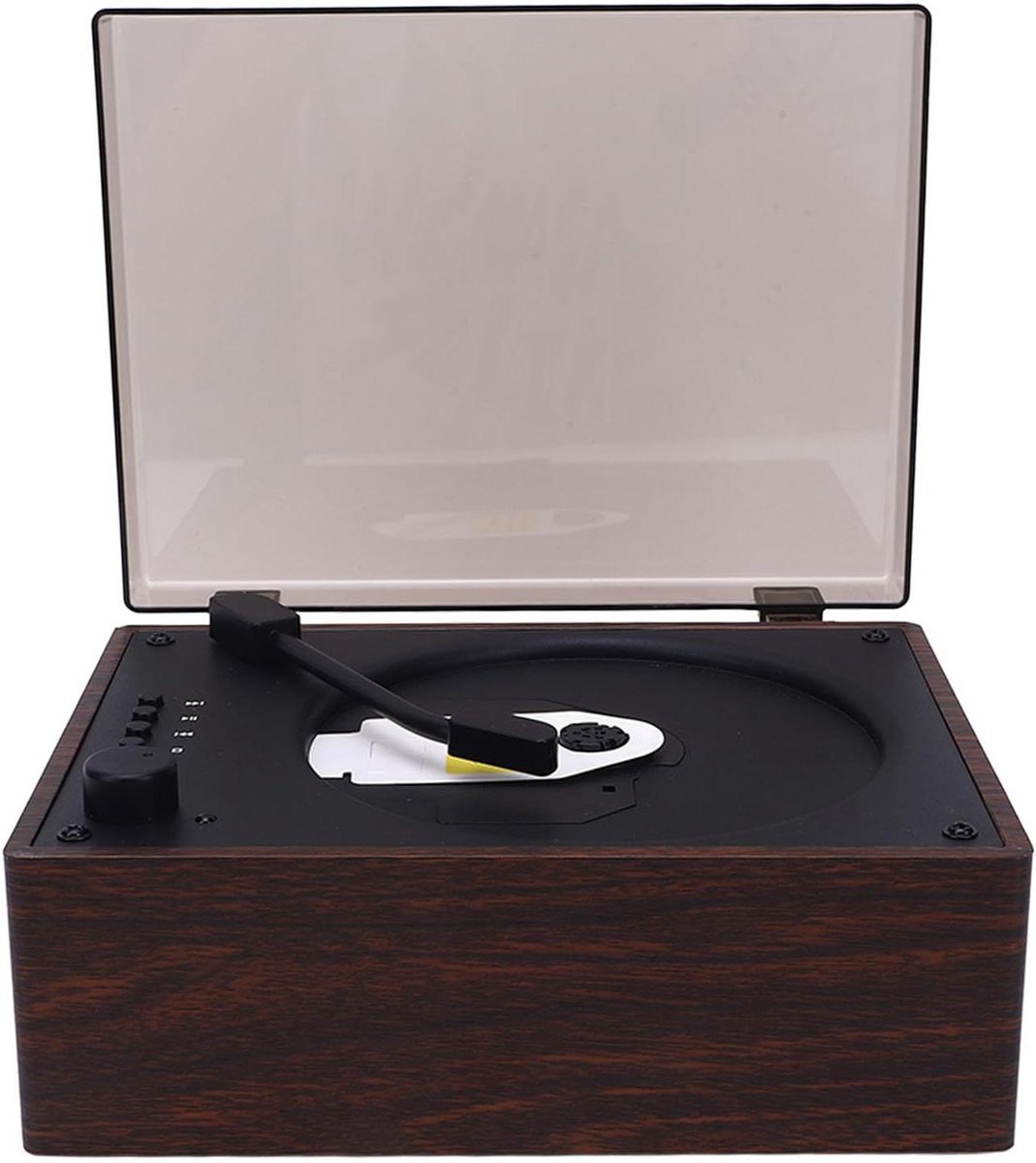 Draagbare CD Speler - Muziekspeler met Speaker - Muziek Luisteren - Ingebouwde Speakers - Walnoot Kleur - Walnoot