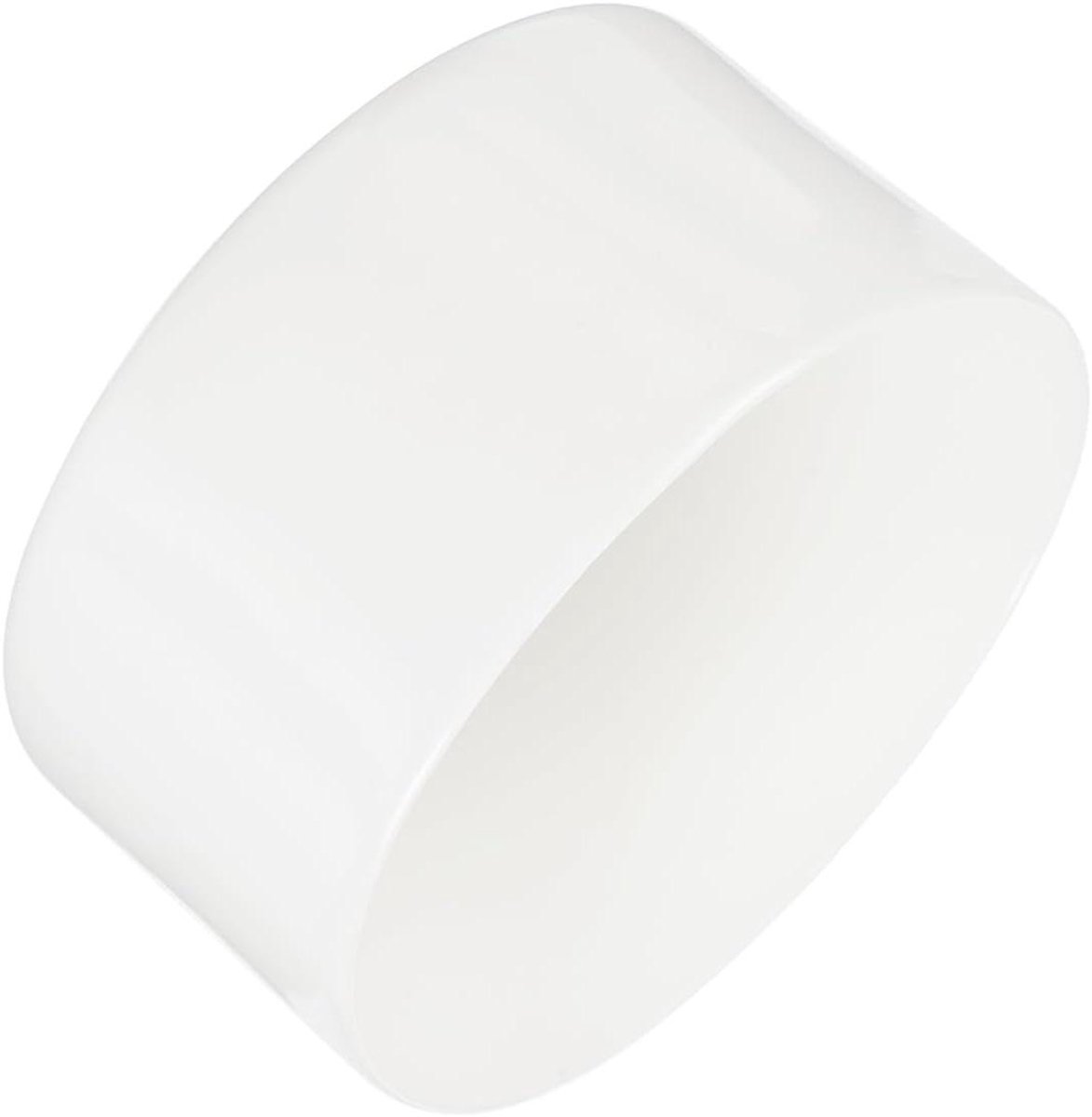 Rubberen Stopper - Afsluitdop Rond - Bescherming Pijpen - Flexibel Vinyl Materiaal - 95 mm - Wit