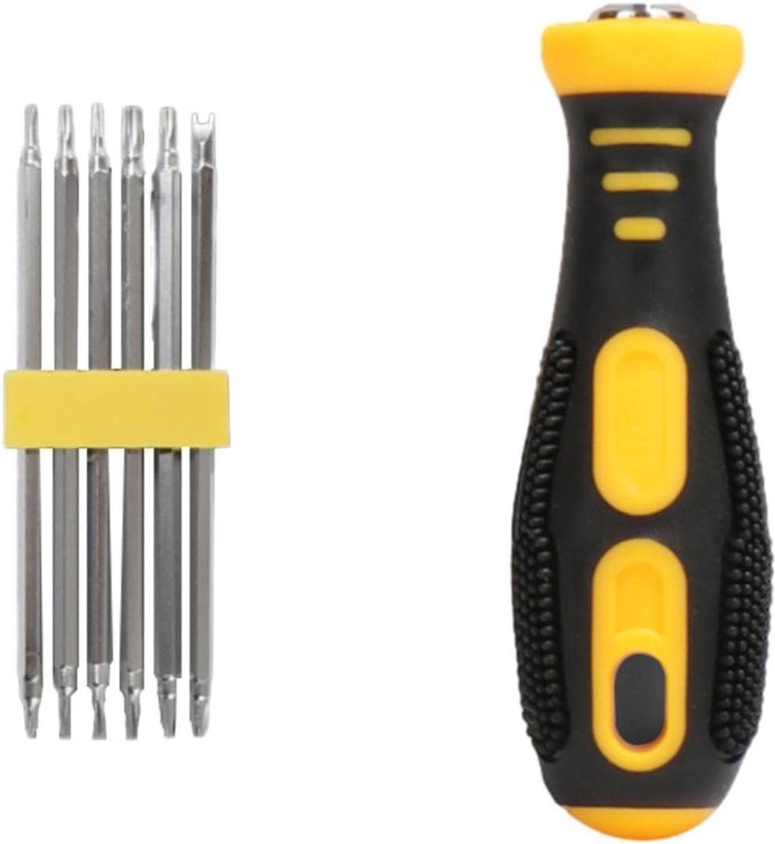 Precisie Schroevendraaierset - Multifunctionele Bits - Reparatie Klussen - Magnetische Tip - 12 Delig - Zilver