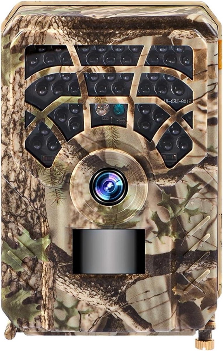 Wildcamera Nachtzicht - Trailcamera Jachtcamera - Dieren Observeren - Bewegingsgeactiveerd Infrarood - 120° Detectiehoek - One Color