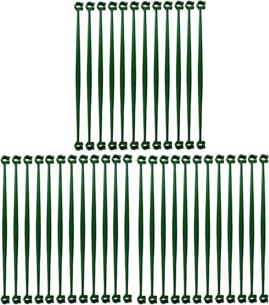Tomatenrekken Tuin - Klimplantsteun Set - Planten Ondersteunen - Flexibele Constructie - 36 stuks - Groen