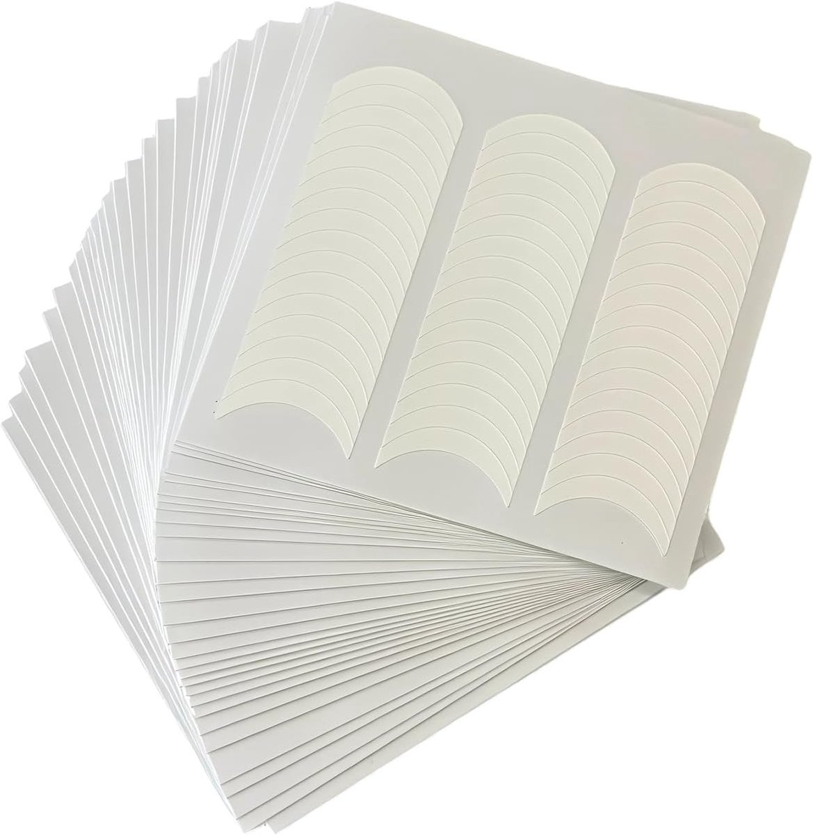 SnelShoppen - Manicure sjabloon Franse nagelstickers, zelfklevende witte nagelstickers voor kunstdecoraties, DIY manicure gereedschap voor perfecte na