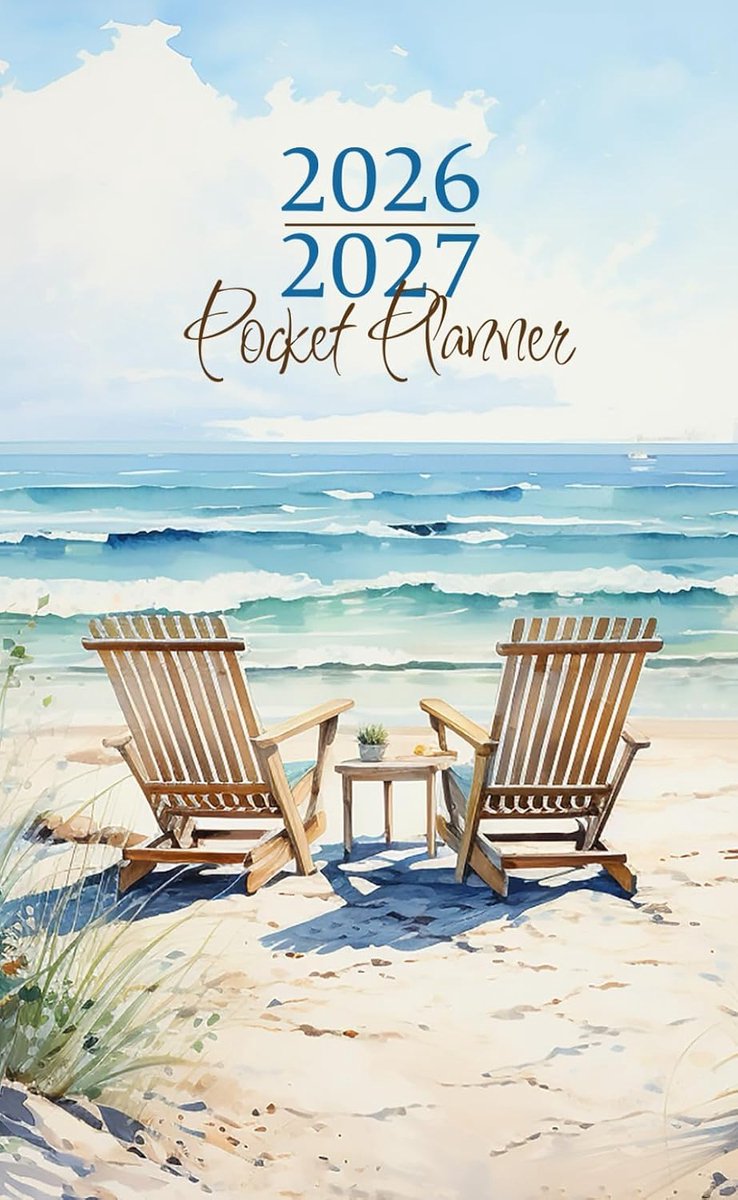 Pocket planner 2026-2027 - 2 jaar kalender - compact formaat - handig voor planning - ShopVlot