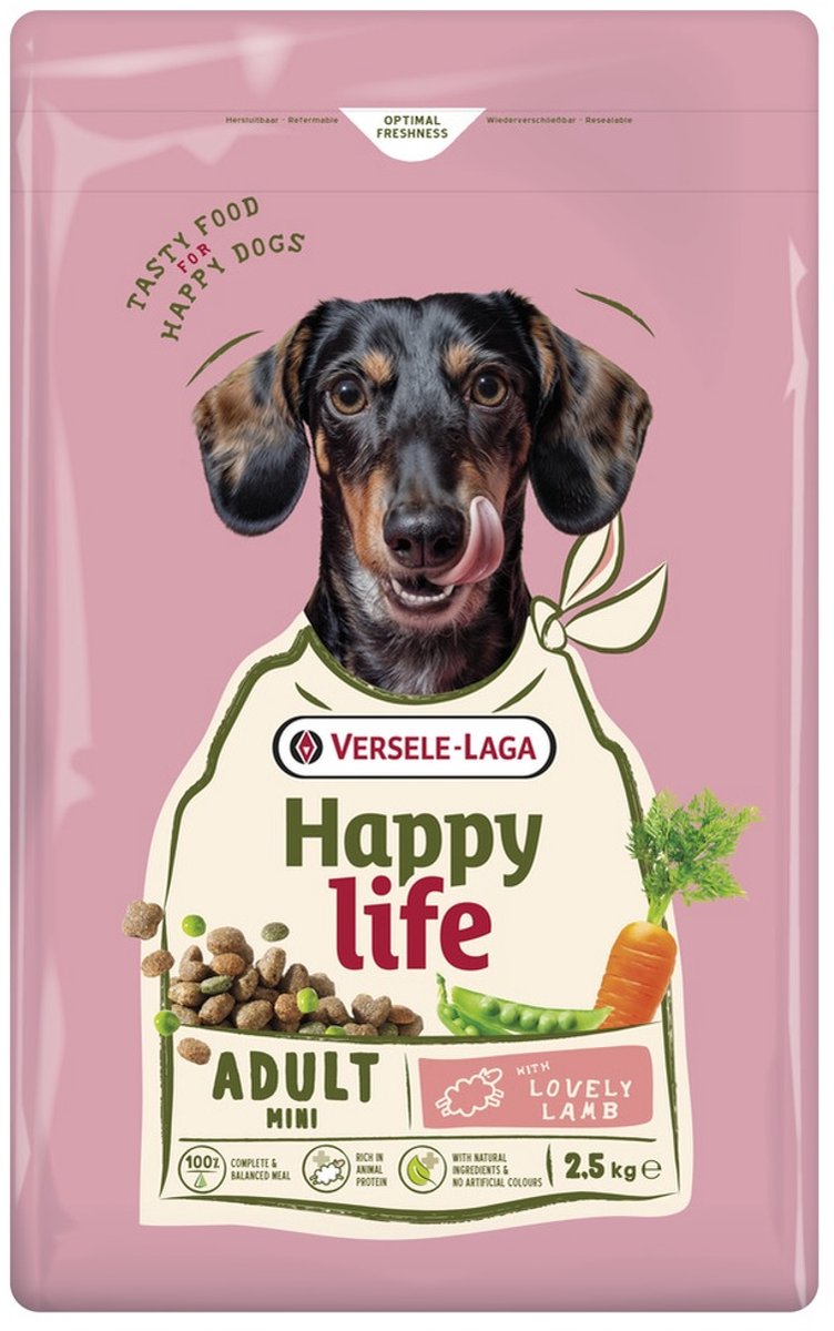 Versele-Laga Happy Life Adult Mini 2.5 kg Lam