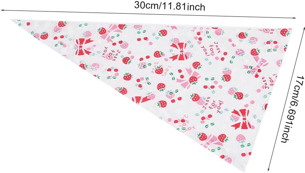 SnelShoppen - Transparante Cellofaanzakken, Conische Popcornzakken, 50 Stuks 17x30cm, Herbruikbaar met Strik, Voedselveilig PET+PE Materiaal voor Fees