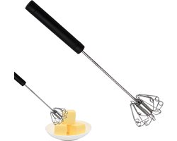 Keuken Mixer - Handmatige Klopper - Ingrediënten Mengen - Roestvrij Staal - 26 cm - Zwart