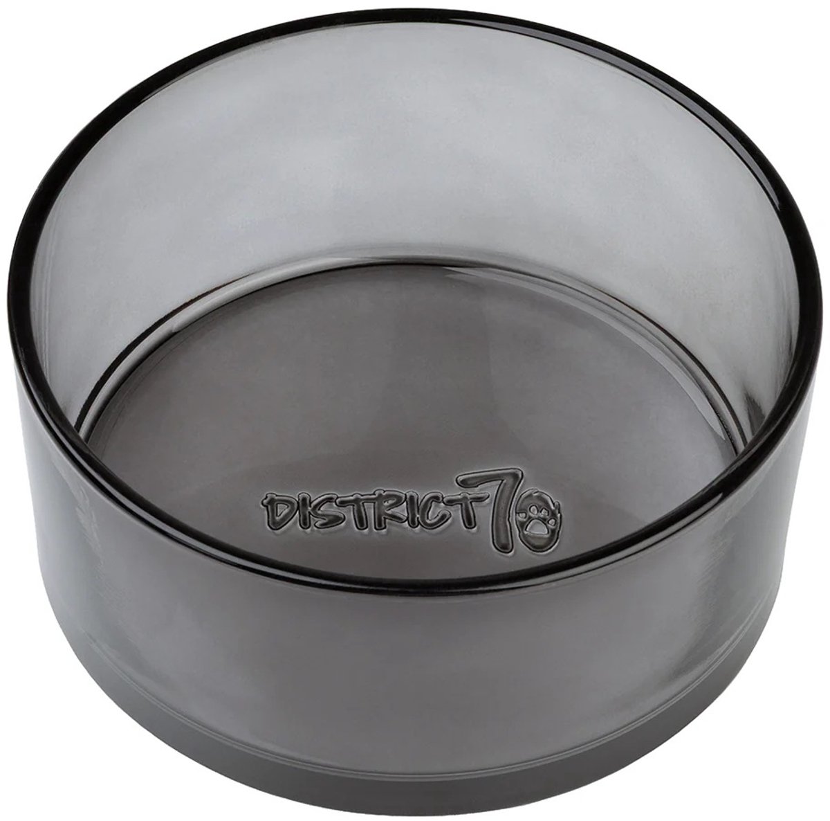 Glazen honden voerbak zwart M 1000ml DAWN 17x6,7cm