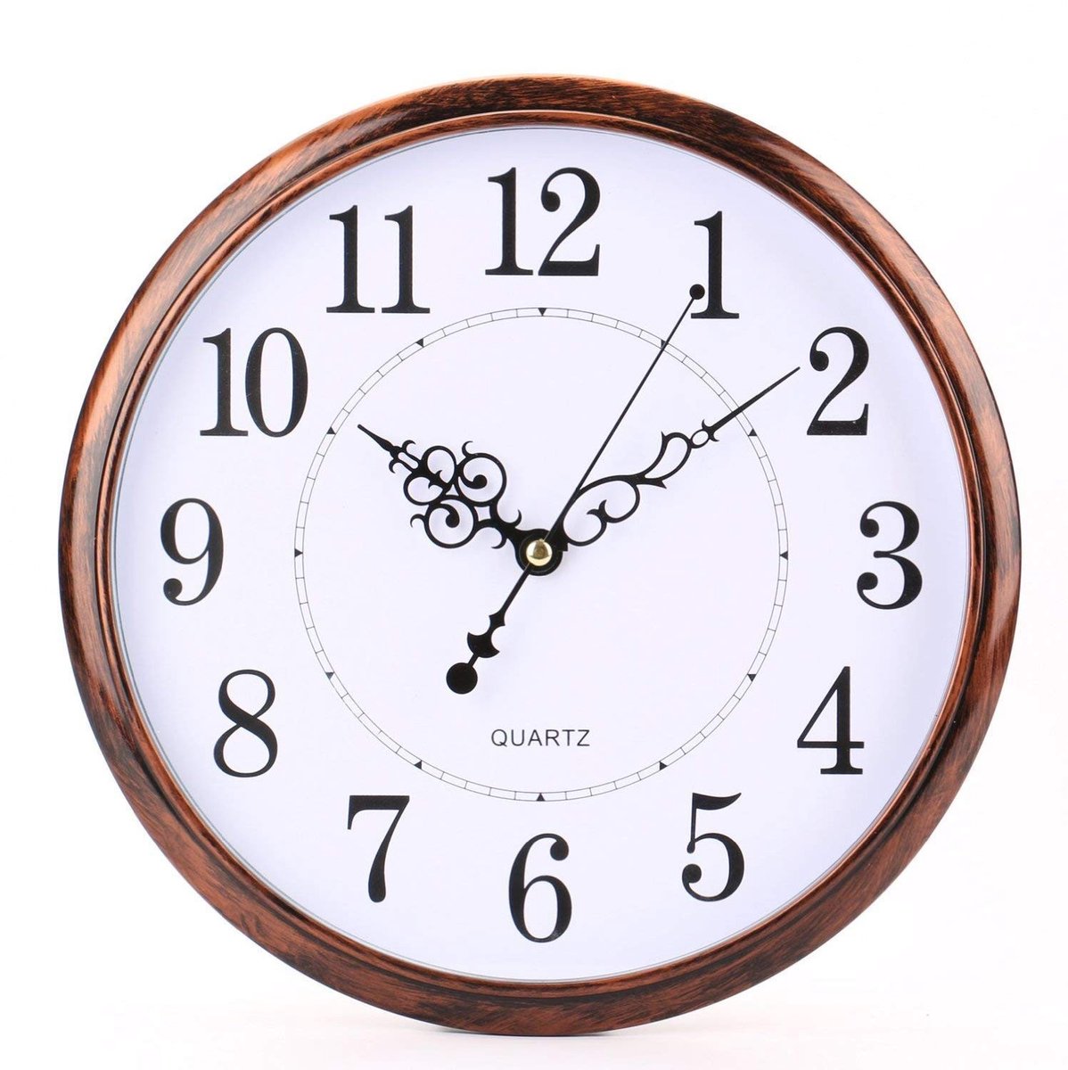 Omgoods - Nostalgische Wandklok zonder Tikkende Geluiden - Ø 30 cm