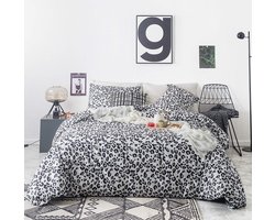 Omgoods - Grijs Luipaard Duvetset van 100% Katoen voor een Stoere Slaapkamer