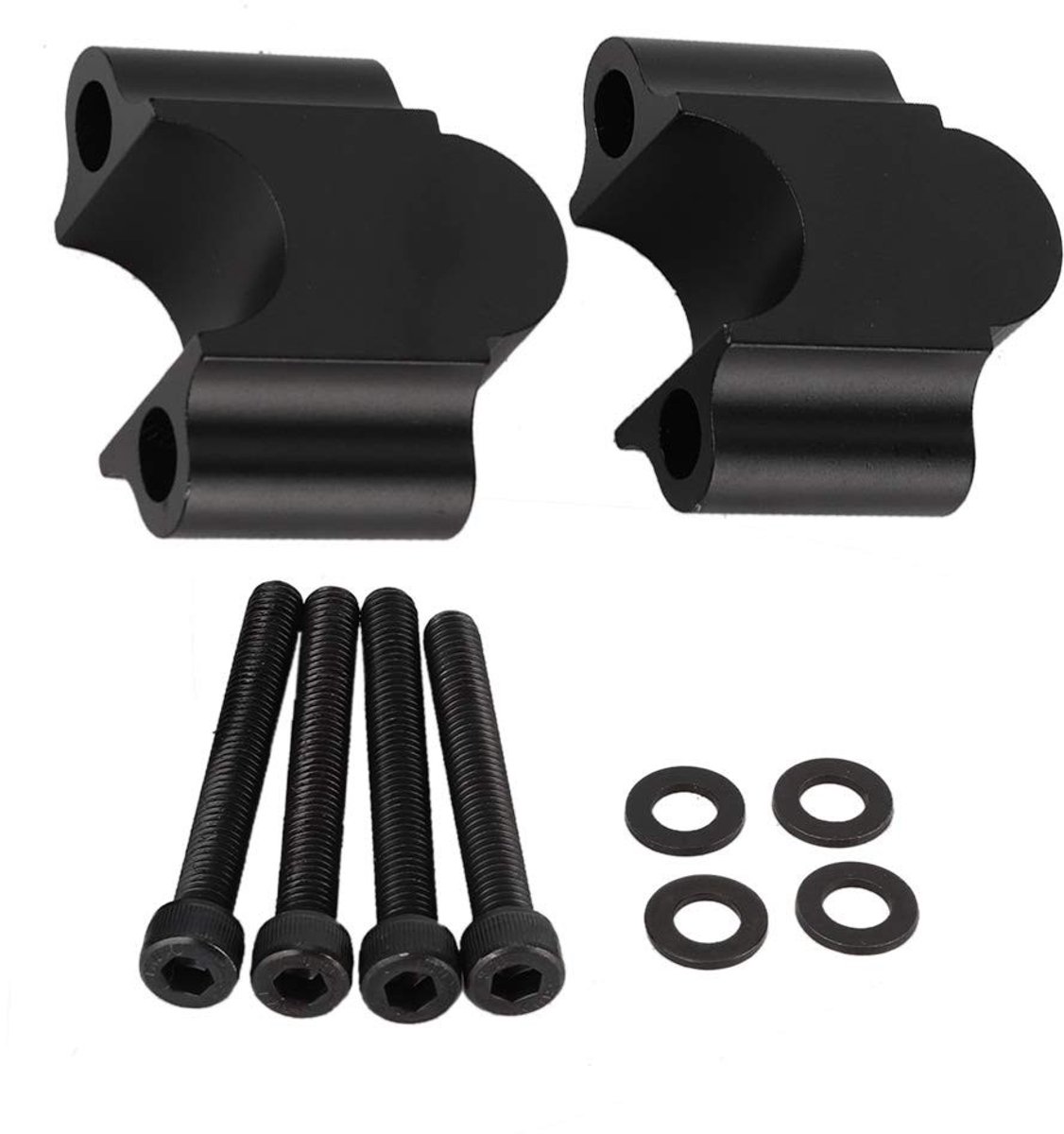 Omgoods - Universele stuurverhoger - Stuurverhoging motorfiets - Aluminiumlegering - Zwart - 7/8 inch - Geschikt voor Victory - 22 mm