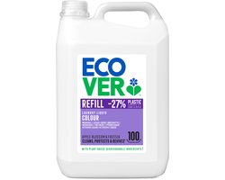 Ecover - Vloeibaar Wasmiddel Kleur - Grootverpakking 5 L - 100 wasbeurten - Kleurbescherming & Pluisverwijdering - Plantaardig & Biologisch afbreekbaar