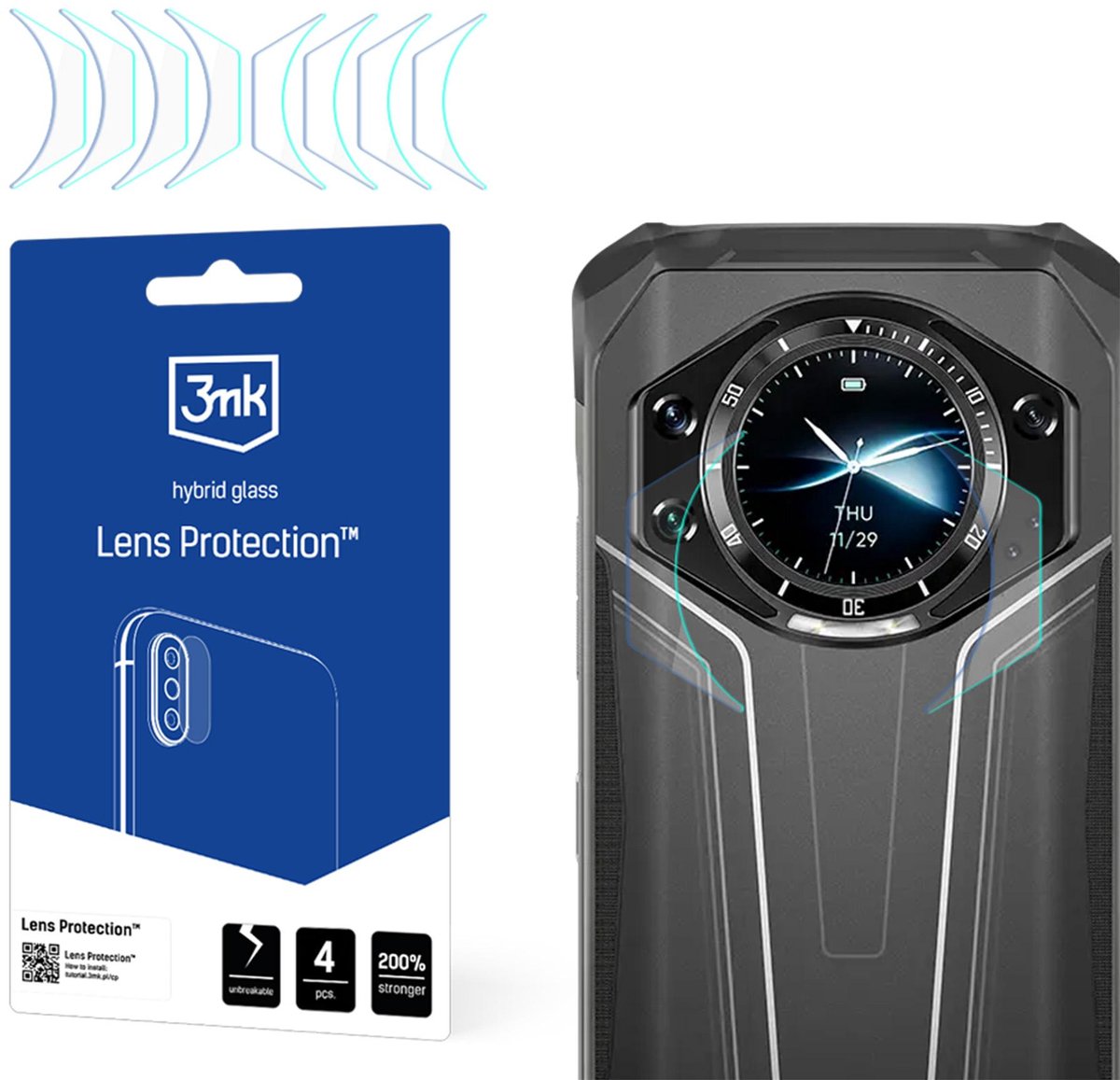 3Mk Lensbescherming Krasbestendig Glas Voor Doogee S119