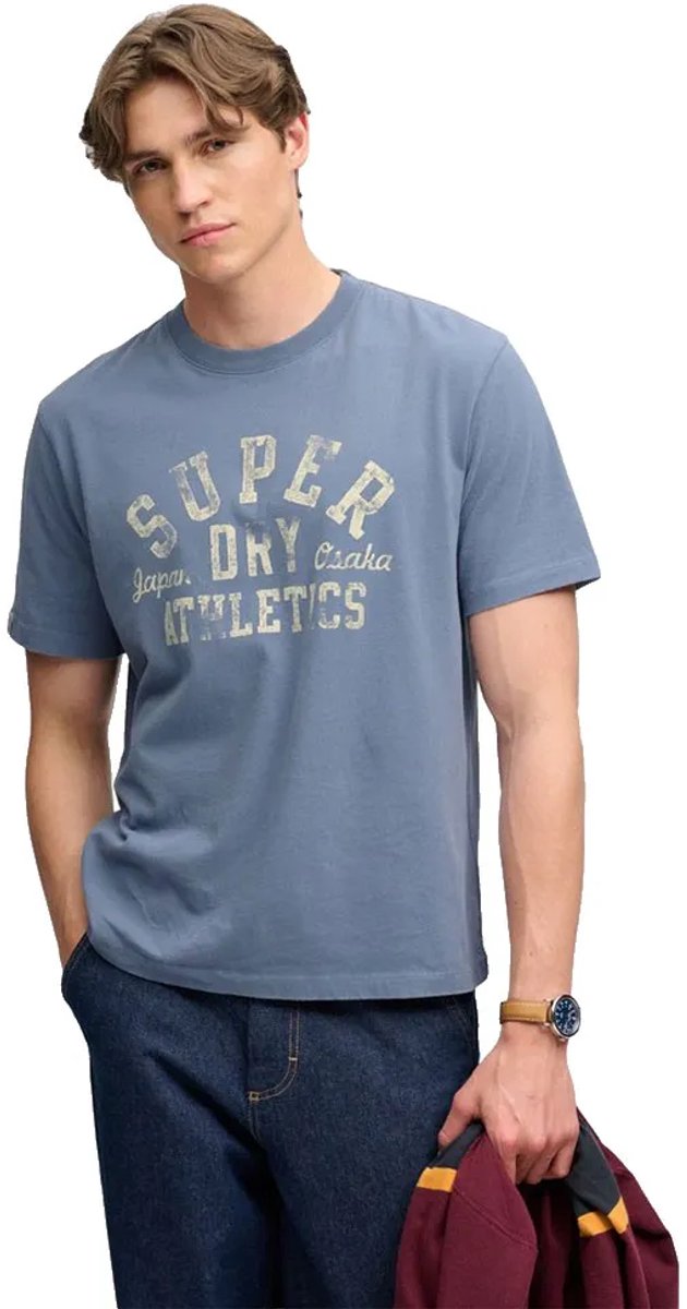 Superdry Athletic Essentials T-shirt Heren T-shirts Grijs