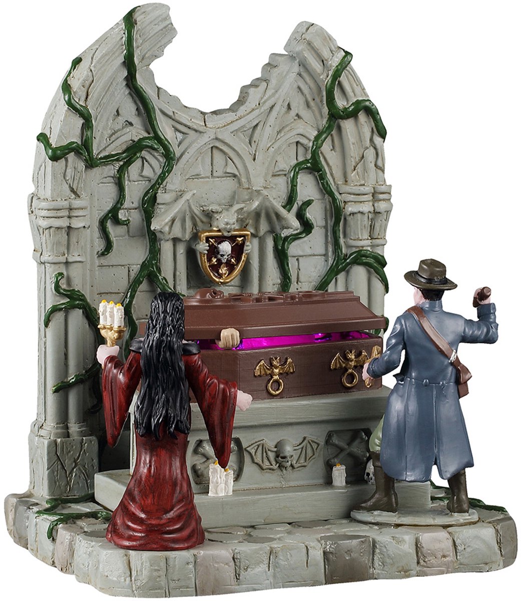 Spooky Town - Lighted Coffin - Met Licht / Beweging