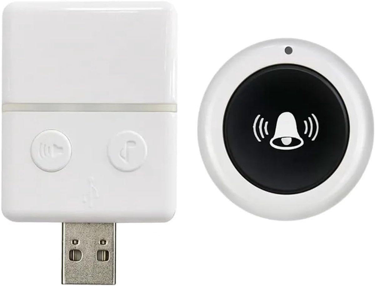 SnelShoppen - Draadloze Deurbeller met Afstandsbediening, Instelbare Geluid Door Muur, Thuis Deurbel Set, USB Aansluiting, 30 Muziek Modus, Volume Ins