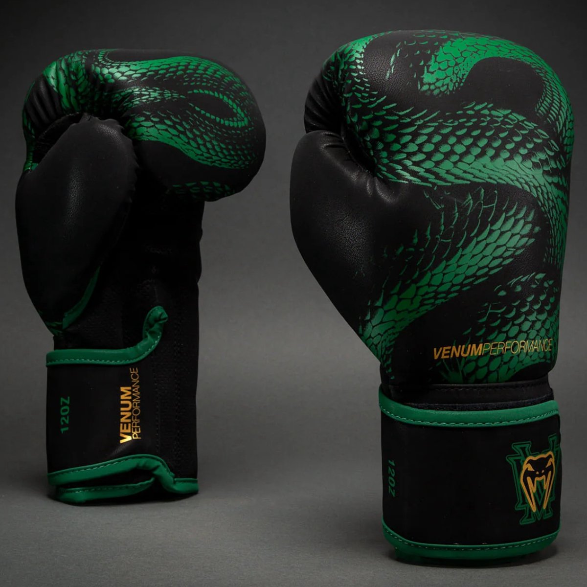 Venum Matupa Bokshandschoenen – Zwart/Groen/Goud | Premium Bokshandschoenen voor Kickboksen, Muay Thai & Training - 14 OZ