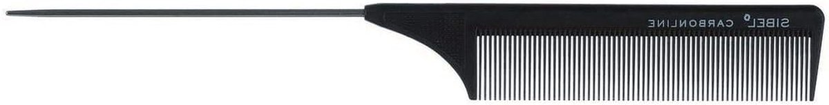 Puntkam Carbon - Staartkam Spieskam - Haar Stylen - Antistatisch Materiaal - 23.2 cm - Zwart