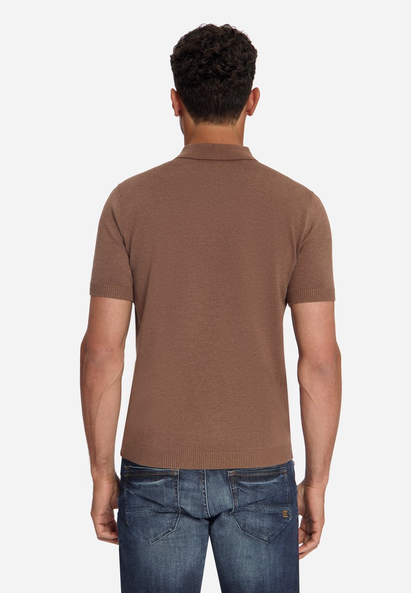 Fijngebreide Zip Polo