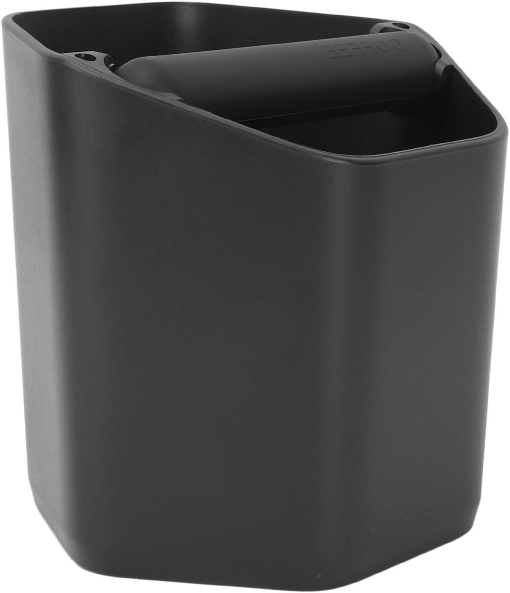 Koffieklopbox - Espresso afvalbak - Espresso resten verwijderen - Antislipbasis en deksel - 16 cm diameter - Zwart