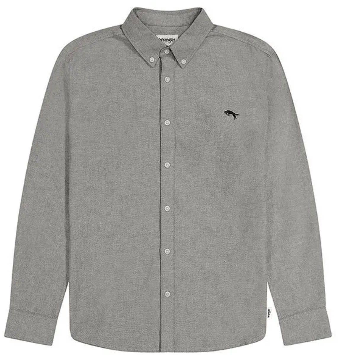 Wrangler Oxford Overhemd Met Lange Mouwen M Man Grijs