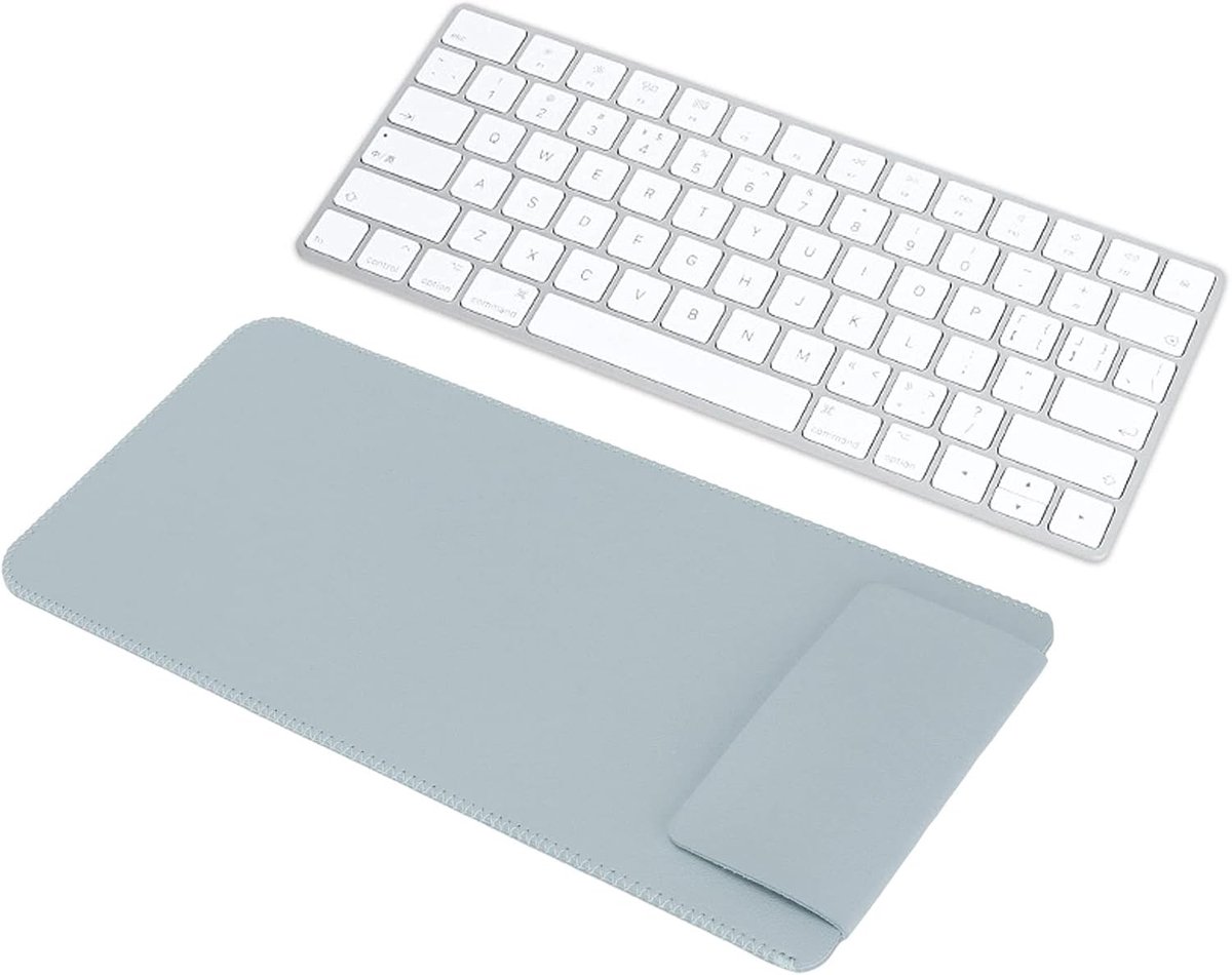 Keyboard Cover 30x14x1cm - PU Leder - Lichtblauw - Bescherming voor Magic Keyboard 2 - ShopVlot