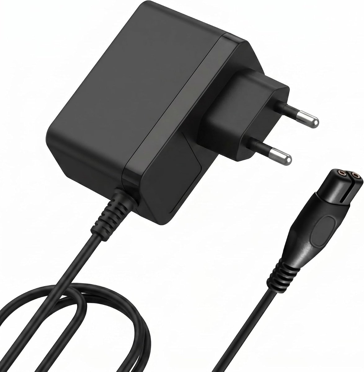 compatibel met Kärcher WV1 WV2 WV5 WV50 WV60 WV70 WV75 KV4 KWI1, adapter 5,5 V 600 mA met kabel 1,5 m, oplader glasreiniger vervanging voor Kärcher Window Vac voeding
