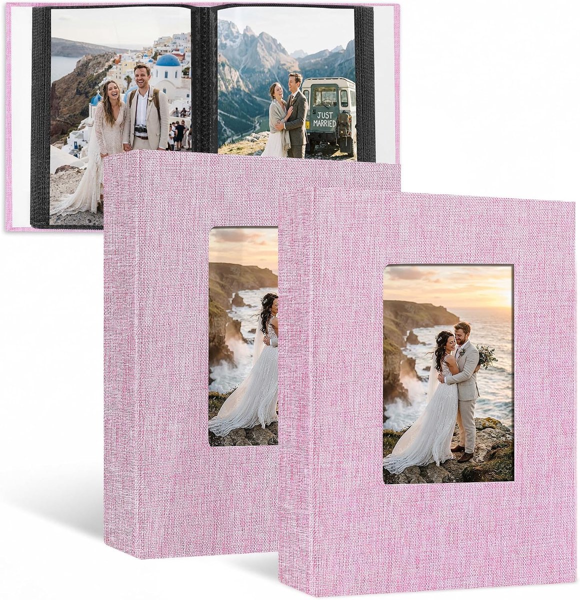 Fotoalbum insteekalbum 10x15 - set van 2 - mini formaat - perfect voor je mooiste herinneringen - ShopVlot