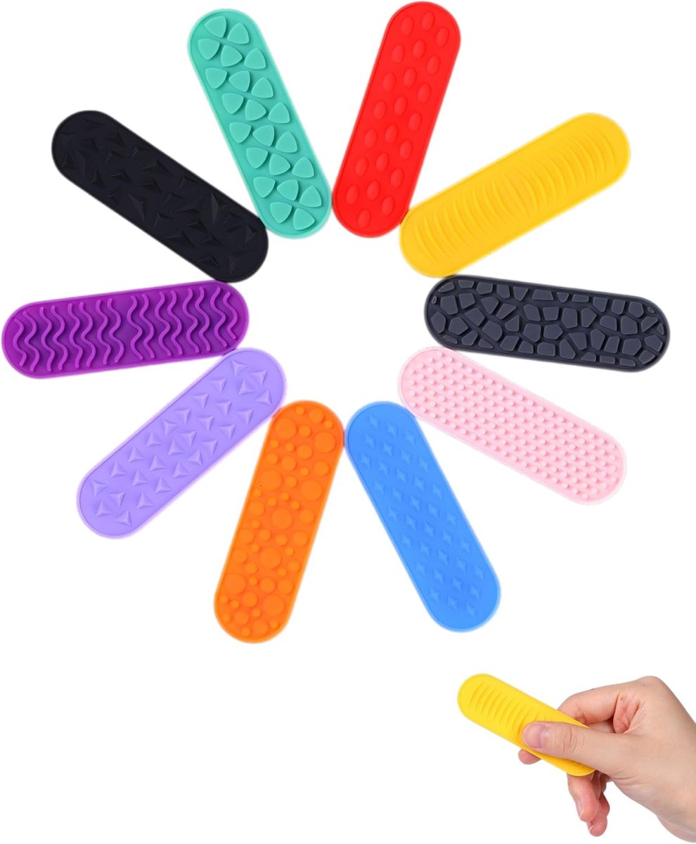 Fidget speelgoed, 10 stuks Magnetische Slider Sensorische speelgoed voor autisme & ADHS, Stressabbau Sensorik Anti Stress volwassenen en kinderen, Ruhiges Fidget Toy zur Concentration