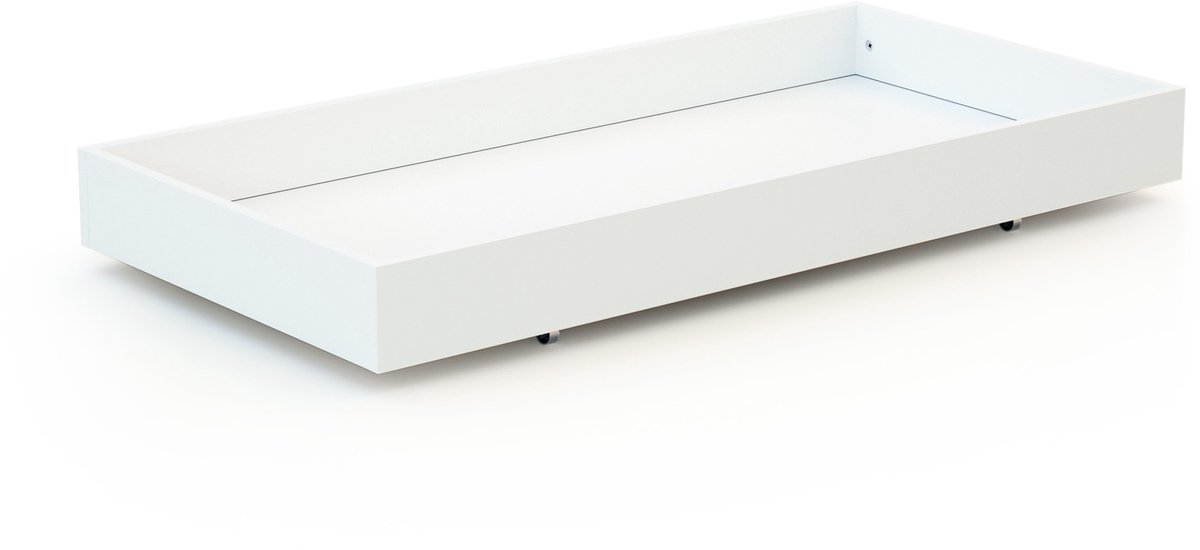 WEBABY - Lade voor babybedje 60 x 120 cm ROLO in hout Wit