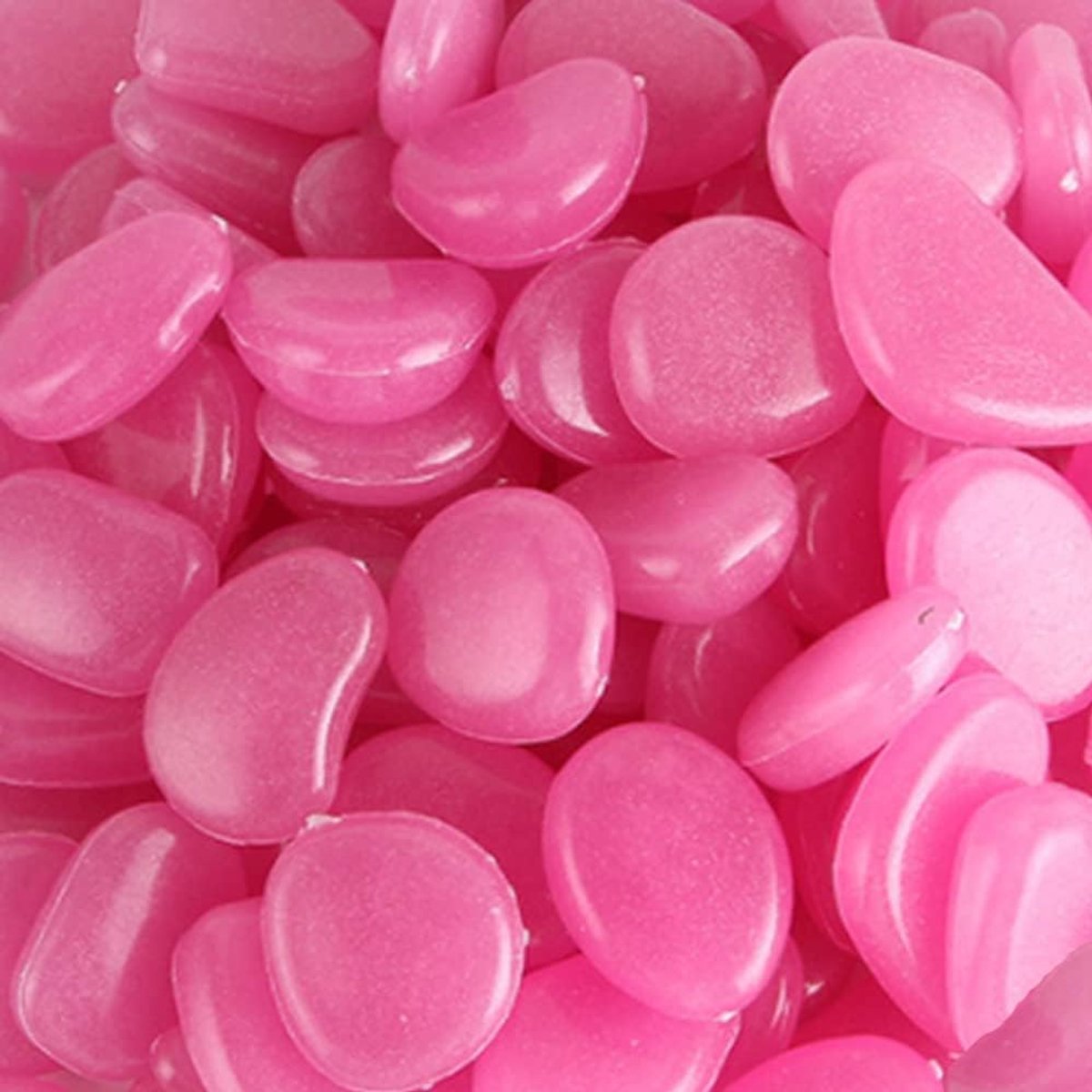 300 stuks Gloeiende Kiezelstenen Fluorescerende Stenen Gloed in de