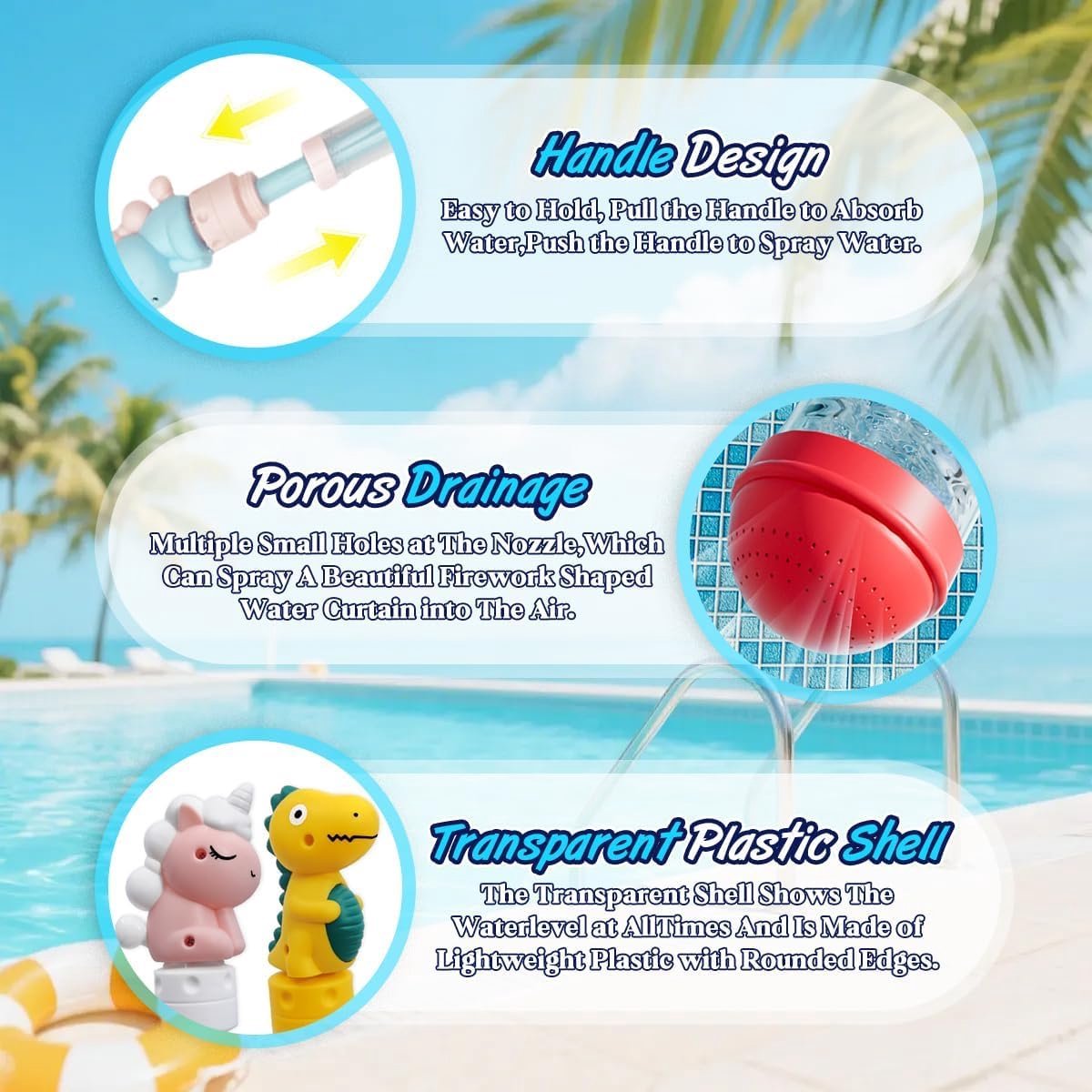 6 stuks vuurwerk waterpistool