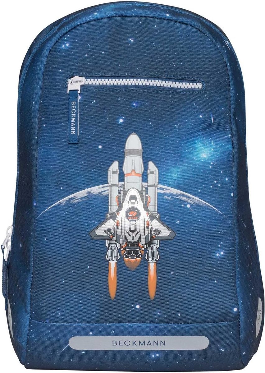 SnelShoppen - Ruime Leisure Rugzak 12L Sporttas Gymtas met Meerdere Vakken en Comfortabele Schouderbanden - Ruimtevaart Blauw - Ideaal voor School, Sp