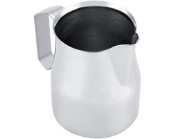 Melkopschuimkan Roestvrijstaal - Melkkannetje Opschuimen - Latte Art Maken - Speciaal Gietmond Ontwerp - 750 ml - Zilverkleurig