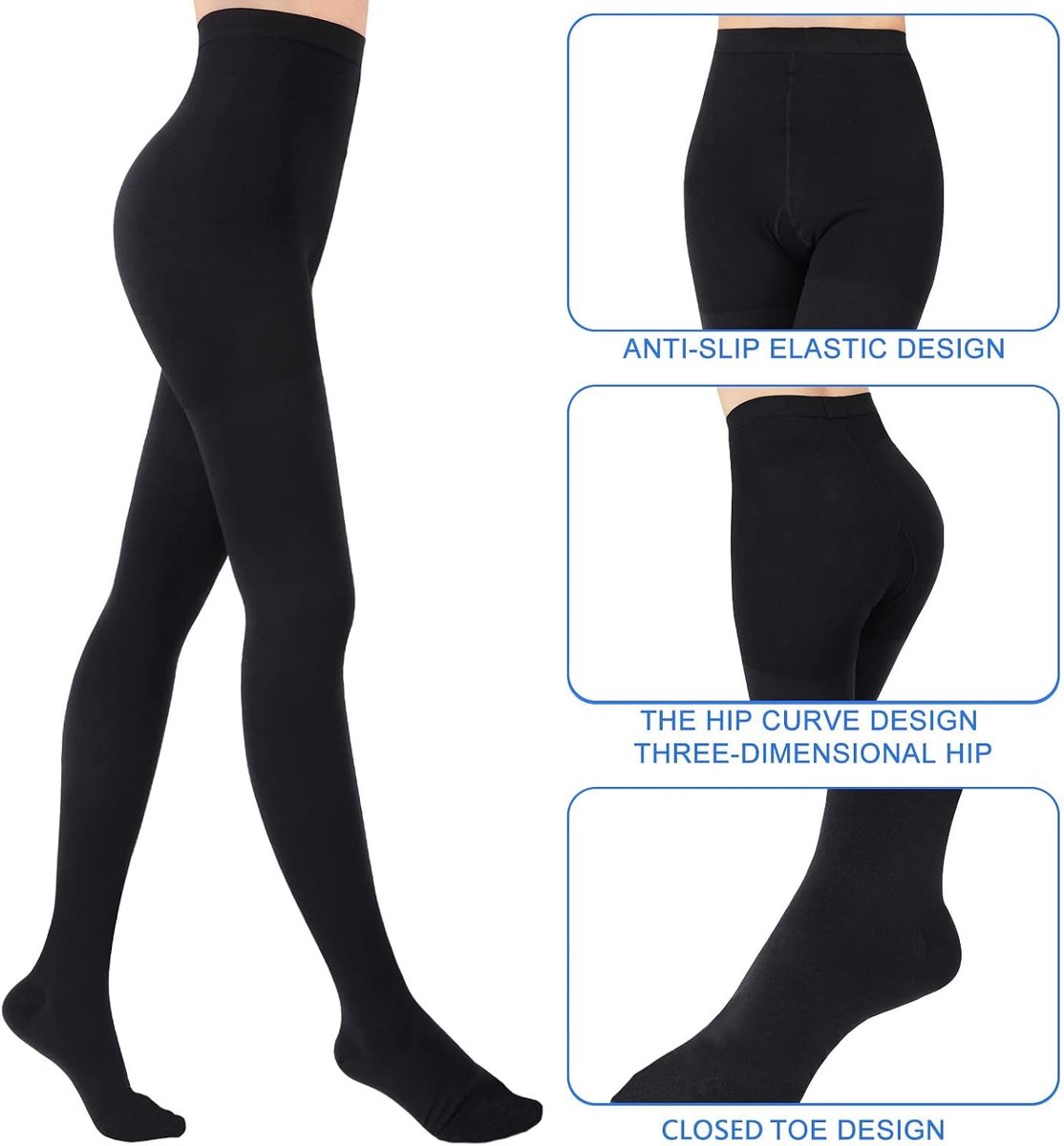 20-30 mmHg medische compressiepanty voor dames en heren, lang, klasse