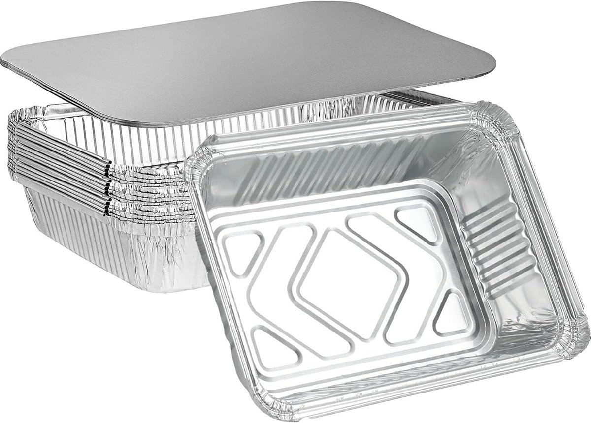 Set van 20 aluminium borden 1 l (met deksel)