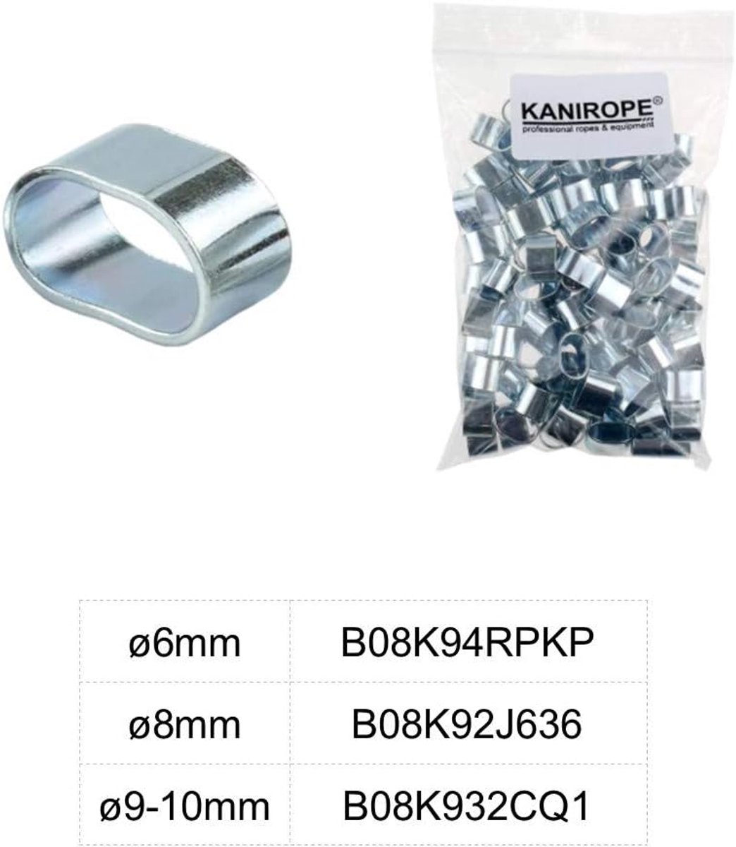 wurgklem type "Ring" 100 stuks verzinkt staalklemmen voor 9-10 mm