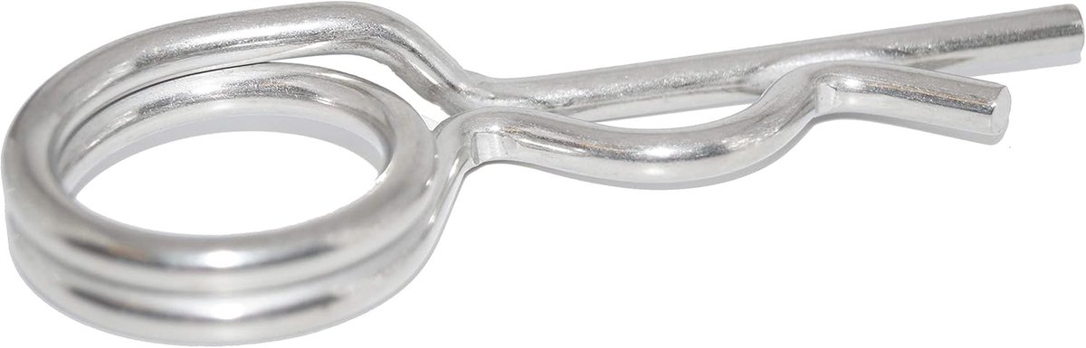 Veerstekker 2,25 mm x 54 mm 2 stuks dubbele uitvoering roestvrij staal volgens DIN 11024 A4 NIRO, Nirosta