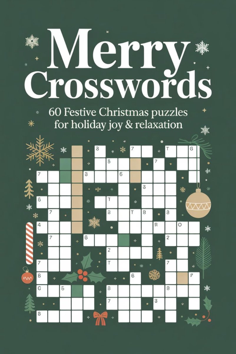Crosswords: A Fun and Relaxing Holiday Crossword Collection to Celebrate the Christmas Season, Challenge Your Mind, and Enjoy Hours of Festive Entertainment