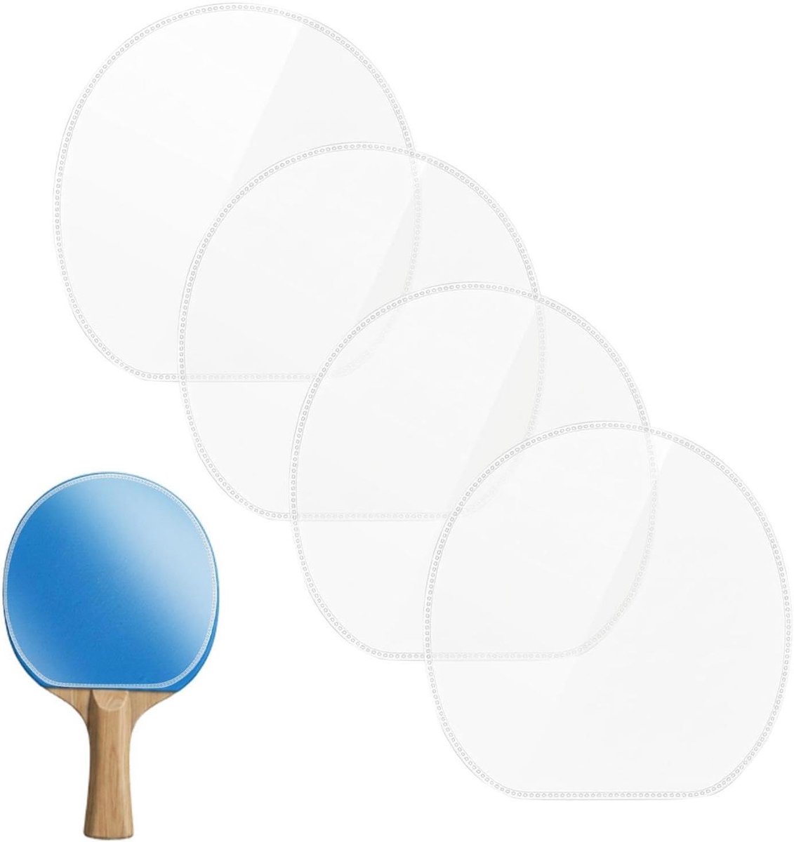 Tafeltennis Beschermfolie - Racket Hoes - Sport Uitrusting - Zelfklevend Transparant - 10 Stuks - Transparant