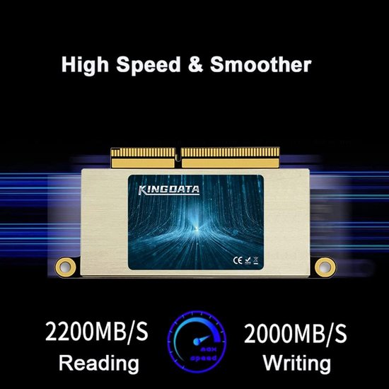 Interne SSD Upgrade - Solid State Drive NVMe SSD - MacBook Prestaties Verhogen - Hoge PCIe Snelheid - 2TB - Zilver — afbeelding 5