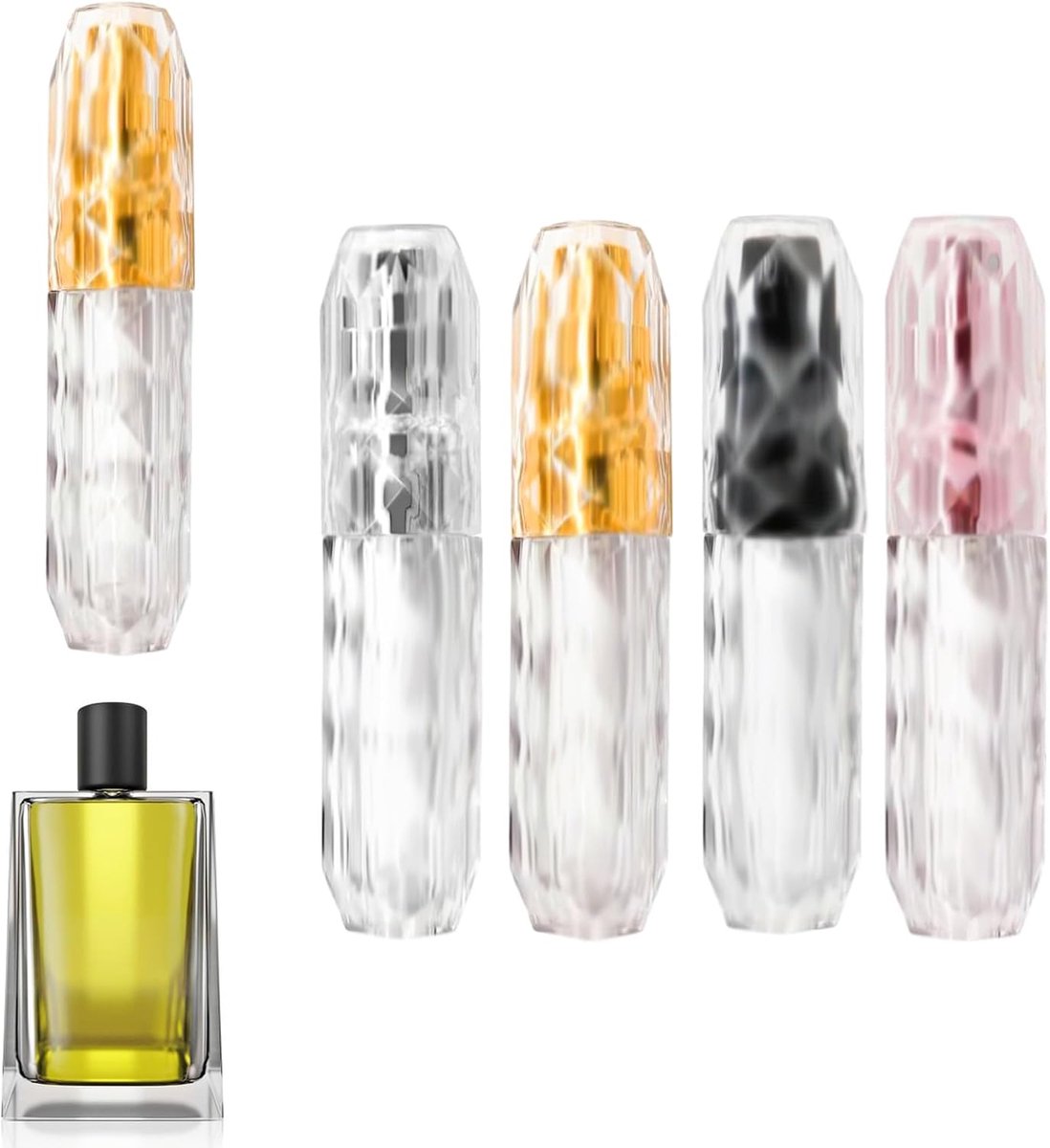 verstuiver voor op reis, navulbare mini-parfumverstuiver, spuitfles, parfumflesje, parfumverstuiver, navulbaar voor handtas, portemonnee, tas
