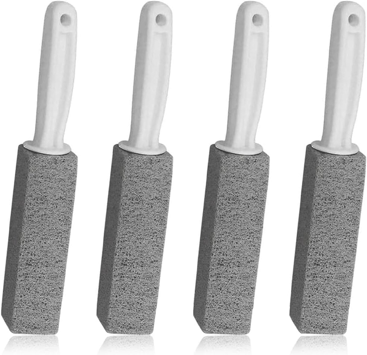 puimsteen reinigingssteen, 4 stuks reinigingsblok met handvat diepe reinigingssteen, toiletpotreiniger en kalksteenring voor keuken badkamer zwembad huishoudelijke reiniging